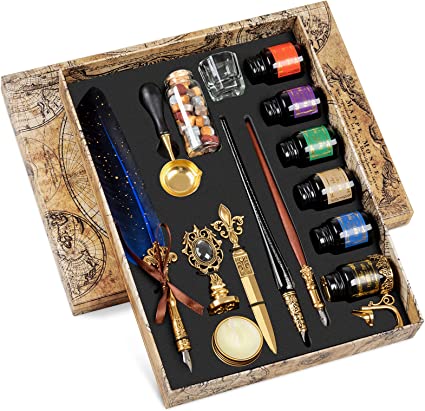 Murano Glass Pen and Ink Set 