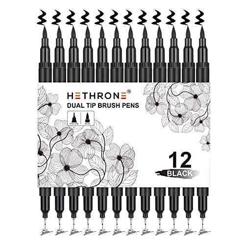 Hethrone 60 Colors Dual Tip Brush Pens
