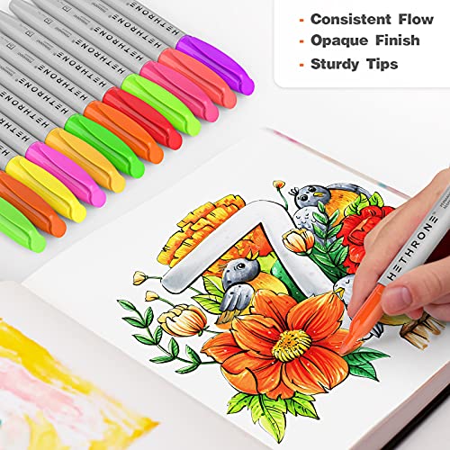 Permanent Markers for Adult Coloring 72 Assorted Colors Markers Colo
