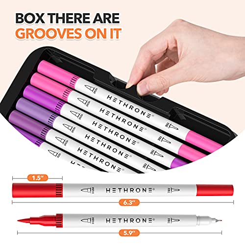 Dual Tip Brush Pens Art Markers, Colors Brush Pen Dual Tip
