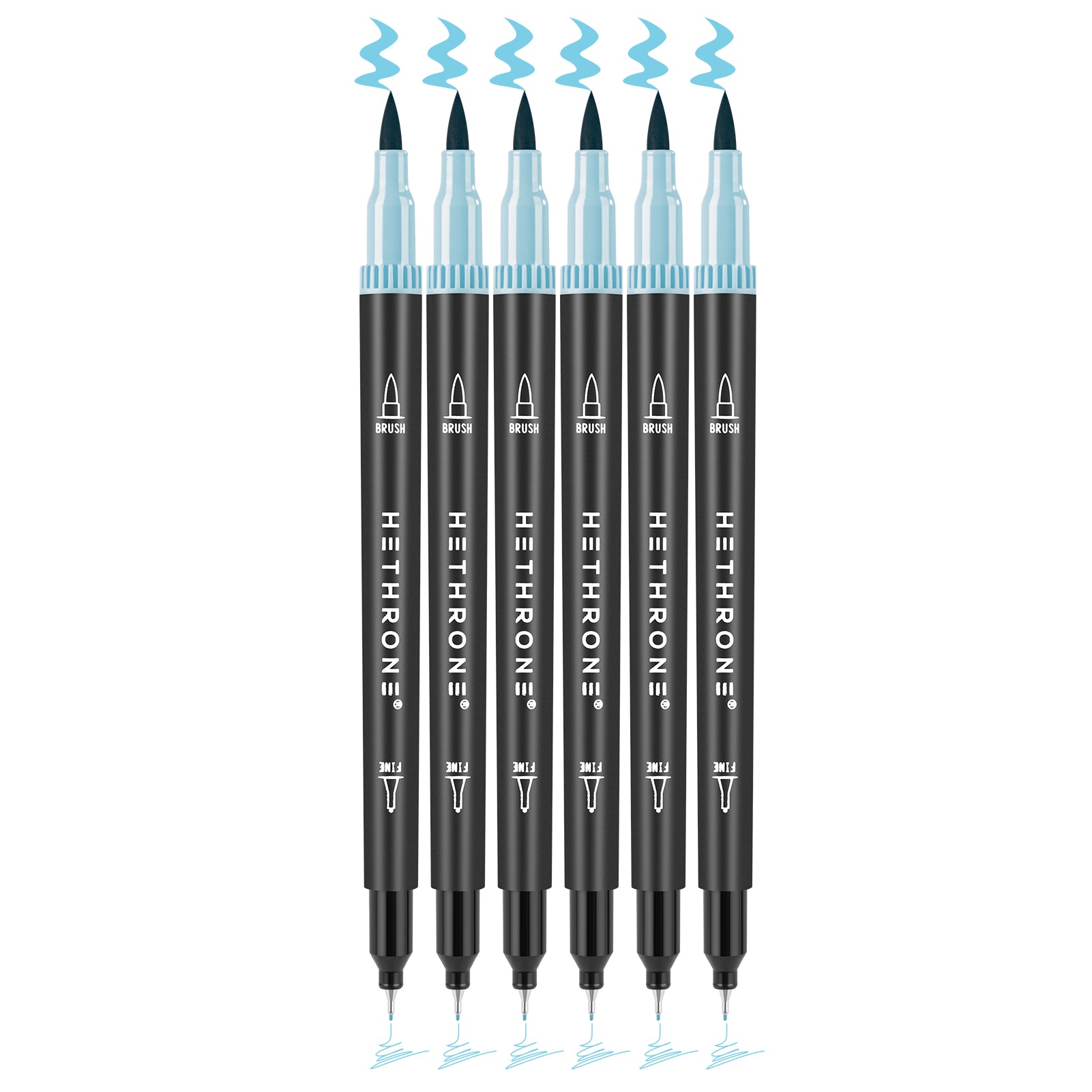 Dual Tip Brush Pens - Set of 56